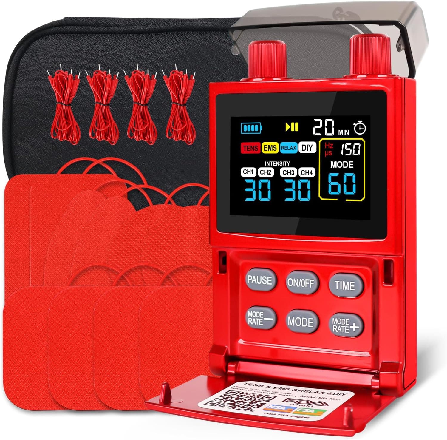 NexMedio 4-Channel TENS & EMS Muscle Stimulator product image 1